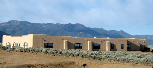 Exterior view of new school facility